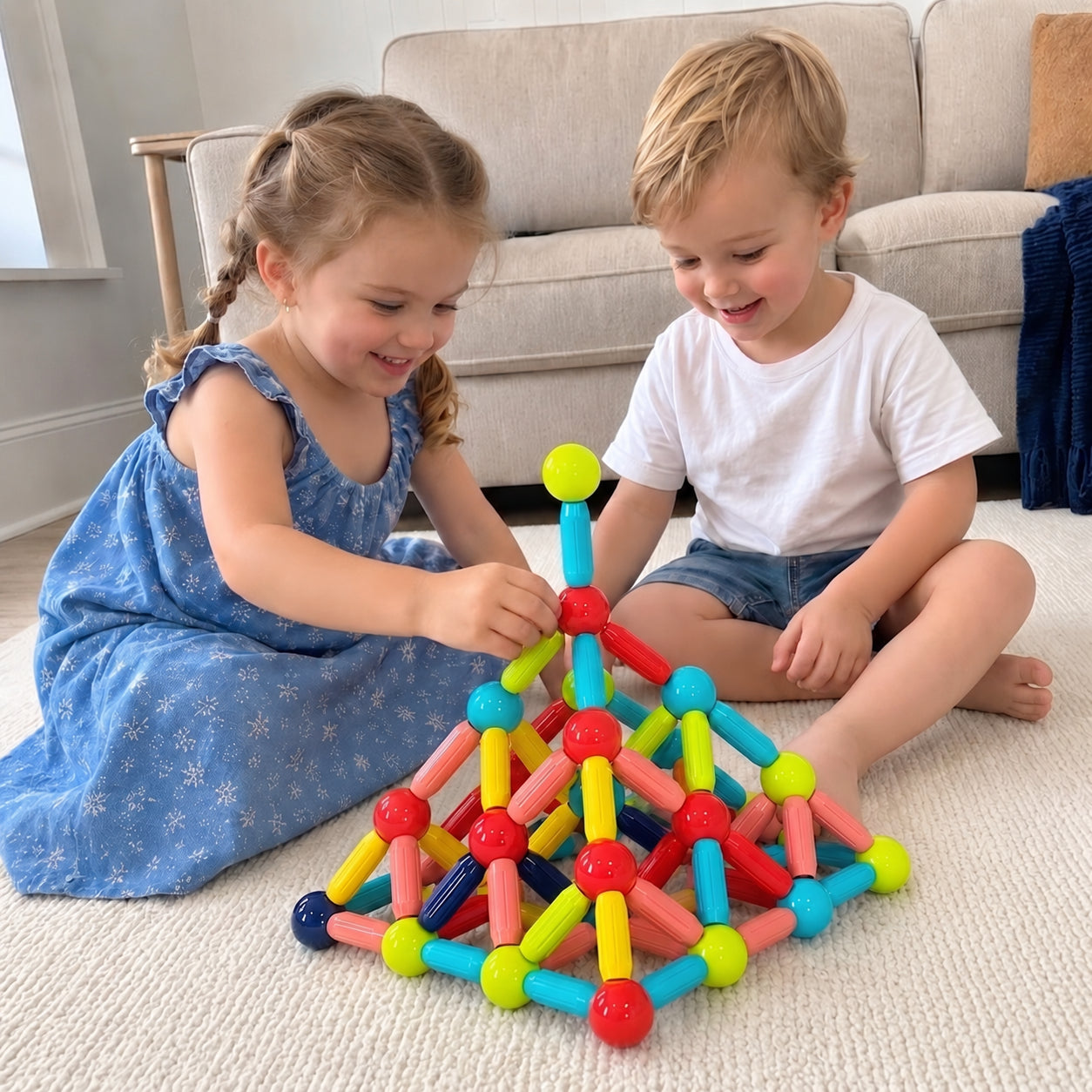 3D STEM Magnetic Sticks and Balls Building Set