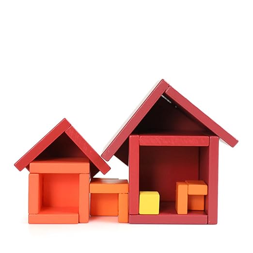 Wooden Montessori 3D Geometric Building Cube Set