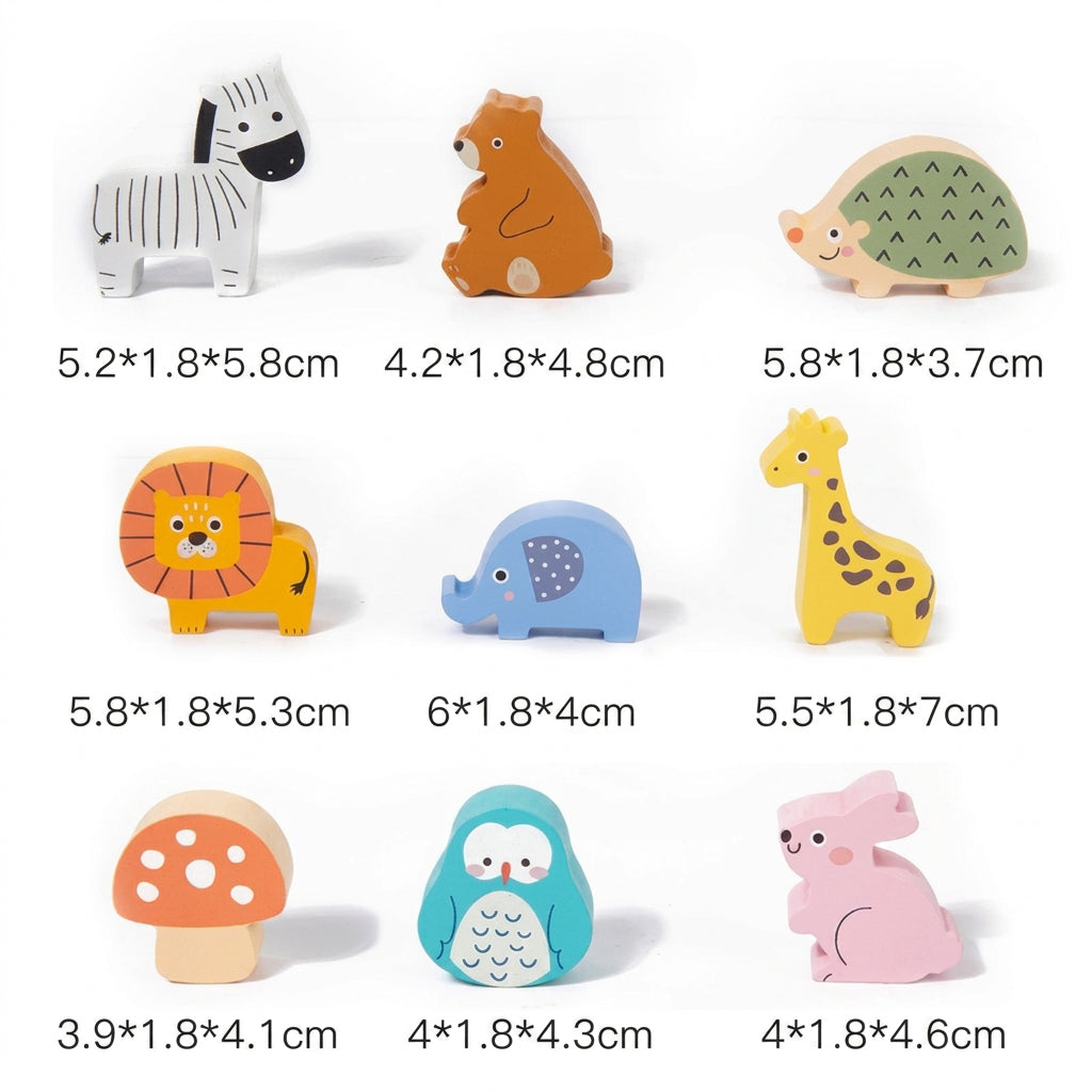 Montessori Animal Puzzle Blocks for Kids
