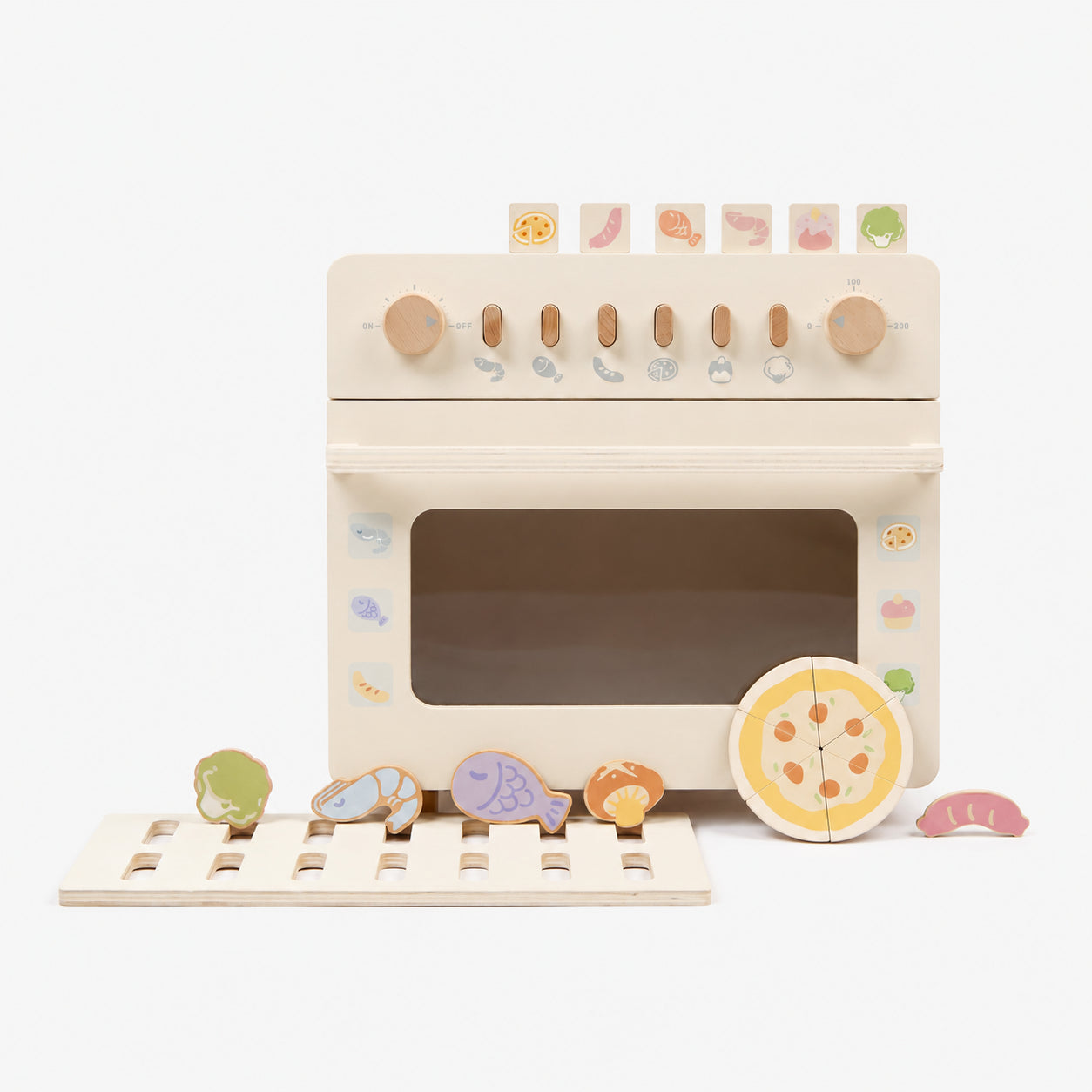 Pretend Play Kitchen Stove with Accessories for Toddlers