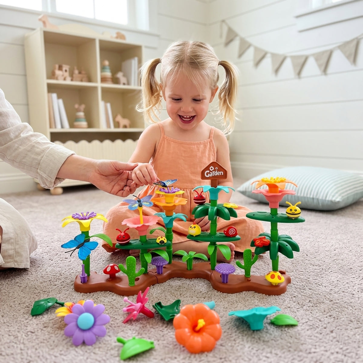 272-Piece Flower Garden Building Toys