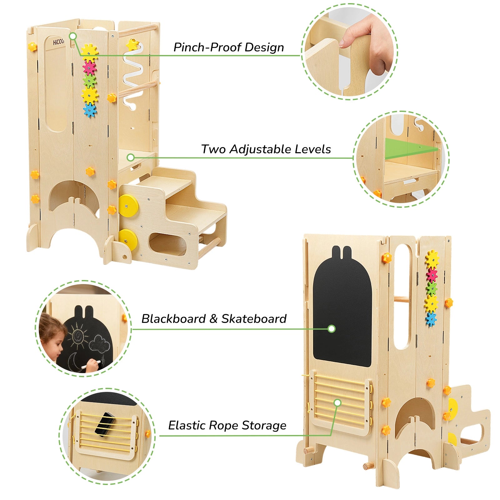 Hicooo® | Foldable Toddler Tower