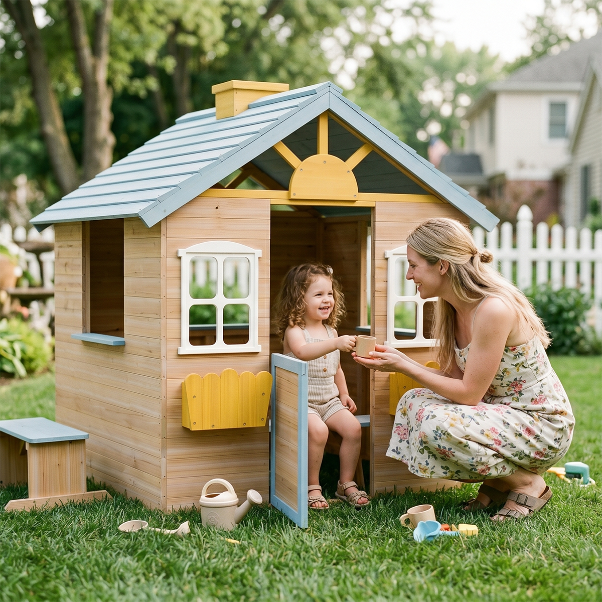 Hicooo® | Wooden Playhouse