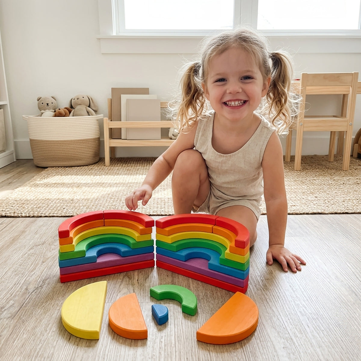Educational Wooden Blocks Puzzle Toy