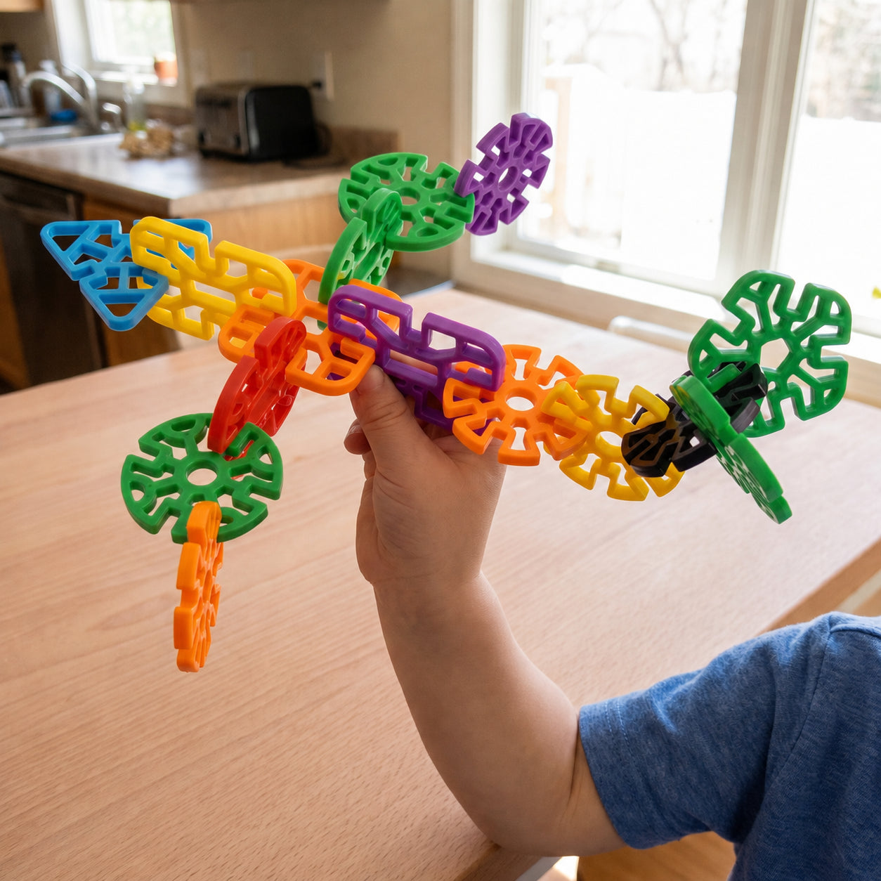 Snowflake Interlocking Building Blocks