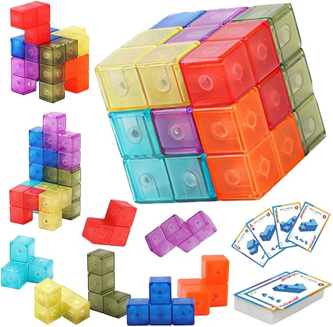 3D Magnetic Cube Block Puzzle