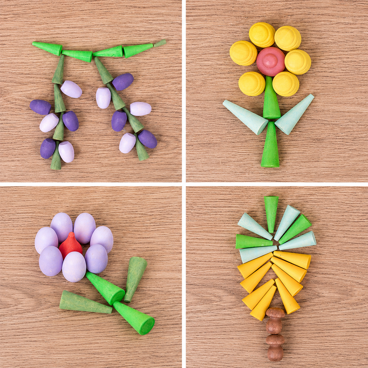 252-Piece Mandala Loose Parts Play Set