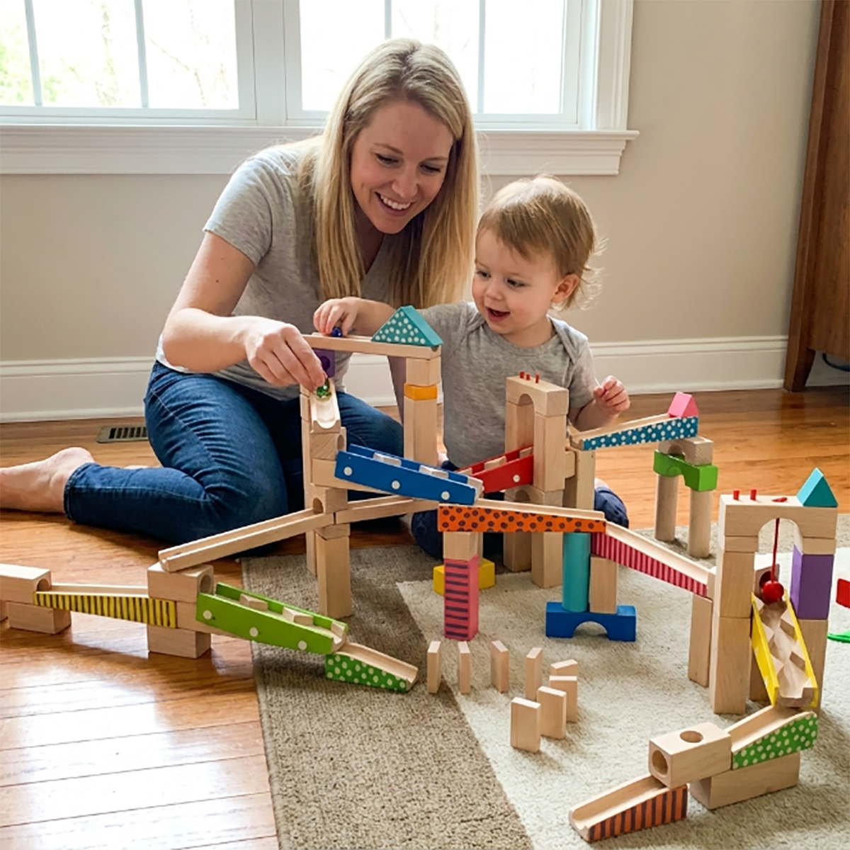 Hicooo® | Wooden Marble Run Set