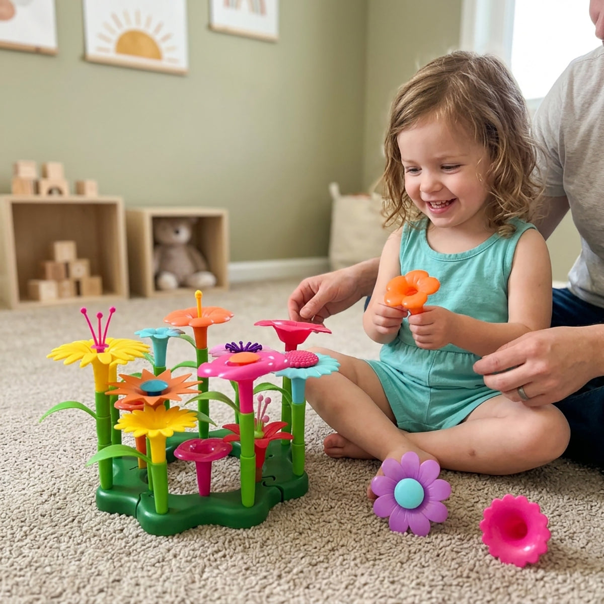 272-Piece Flower Garden Building Toys