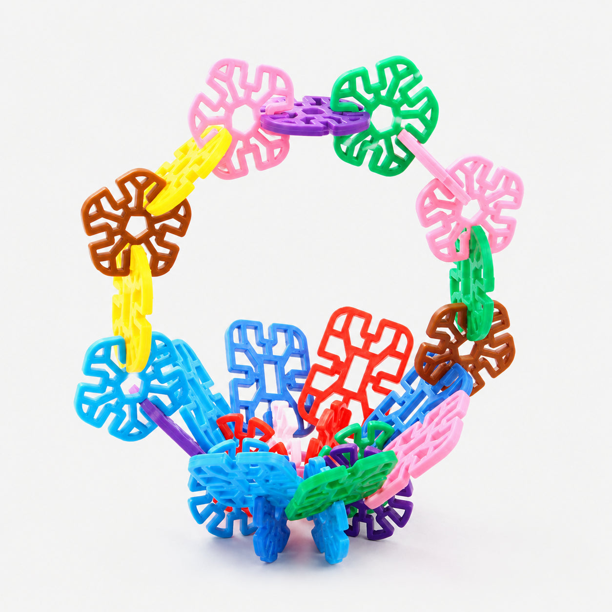 Snowflake Interlocking Building Blocks