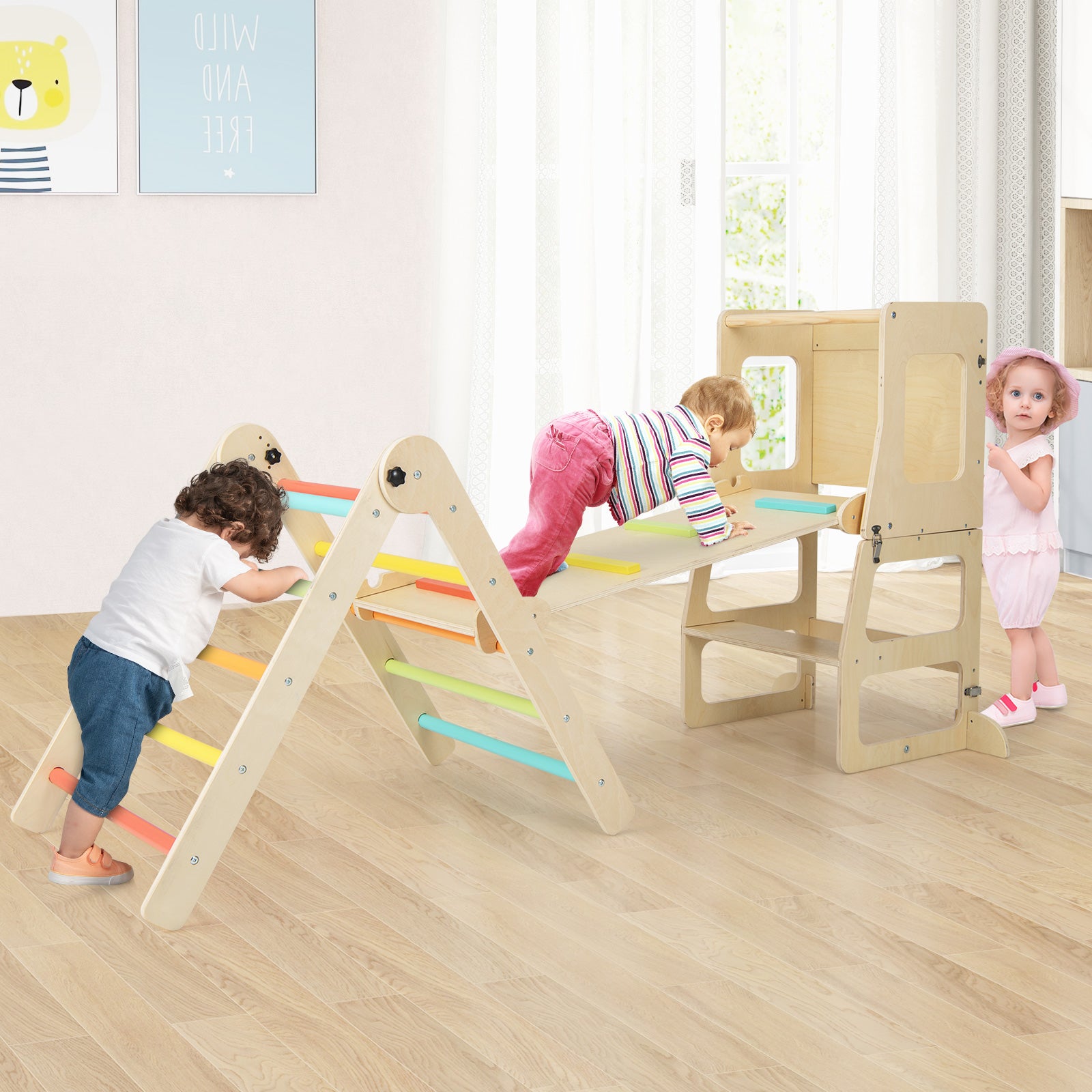 Montessori Climber & Toddler Tower Set