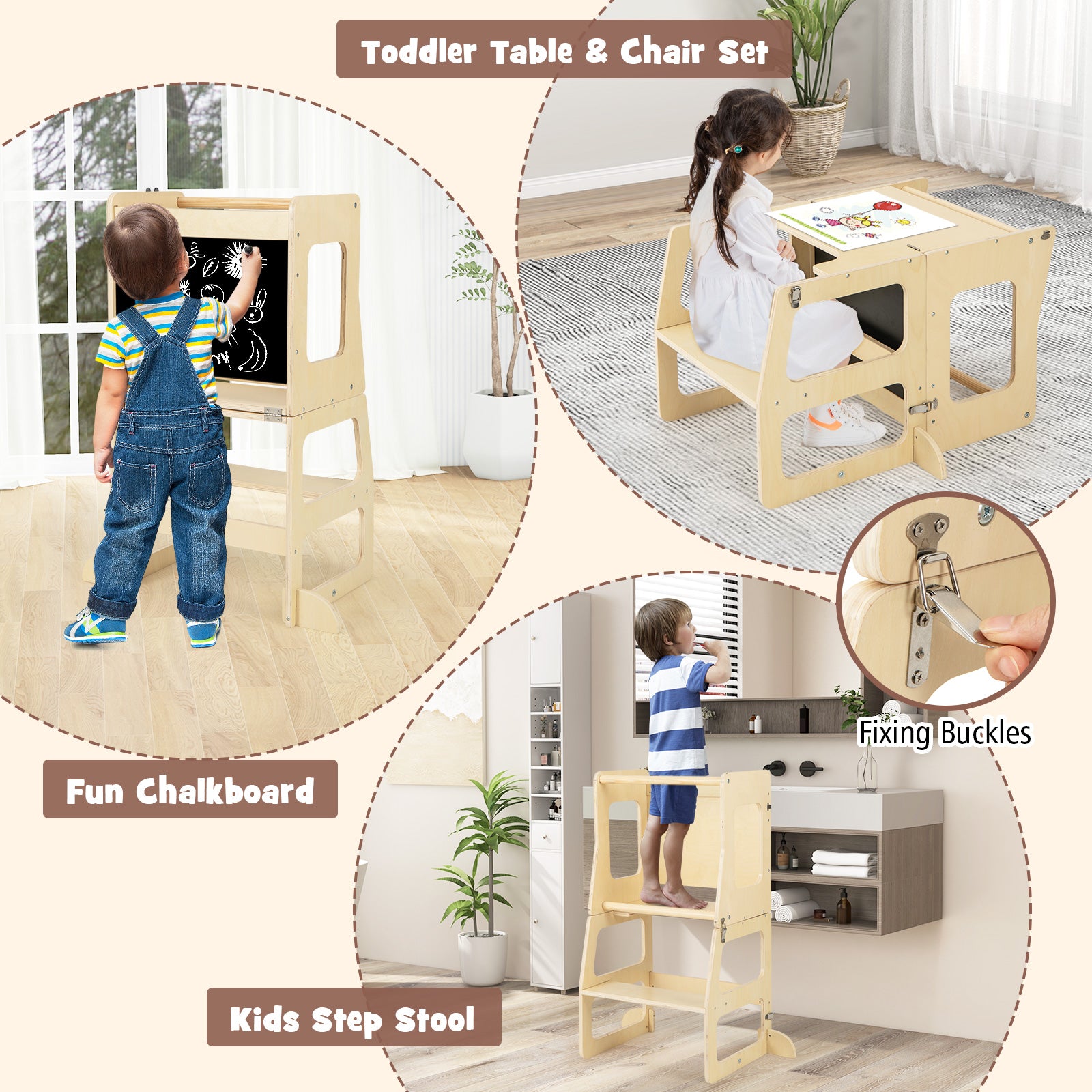 Montessori Climber & Toddler Tower Set