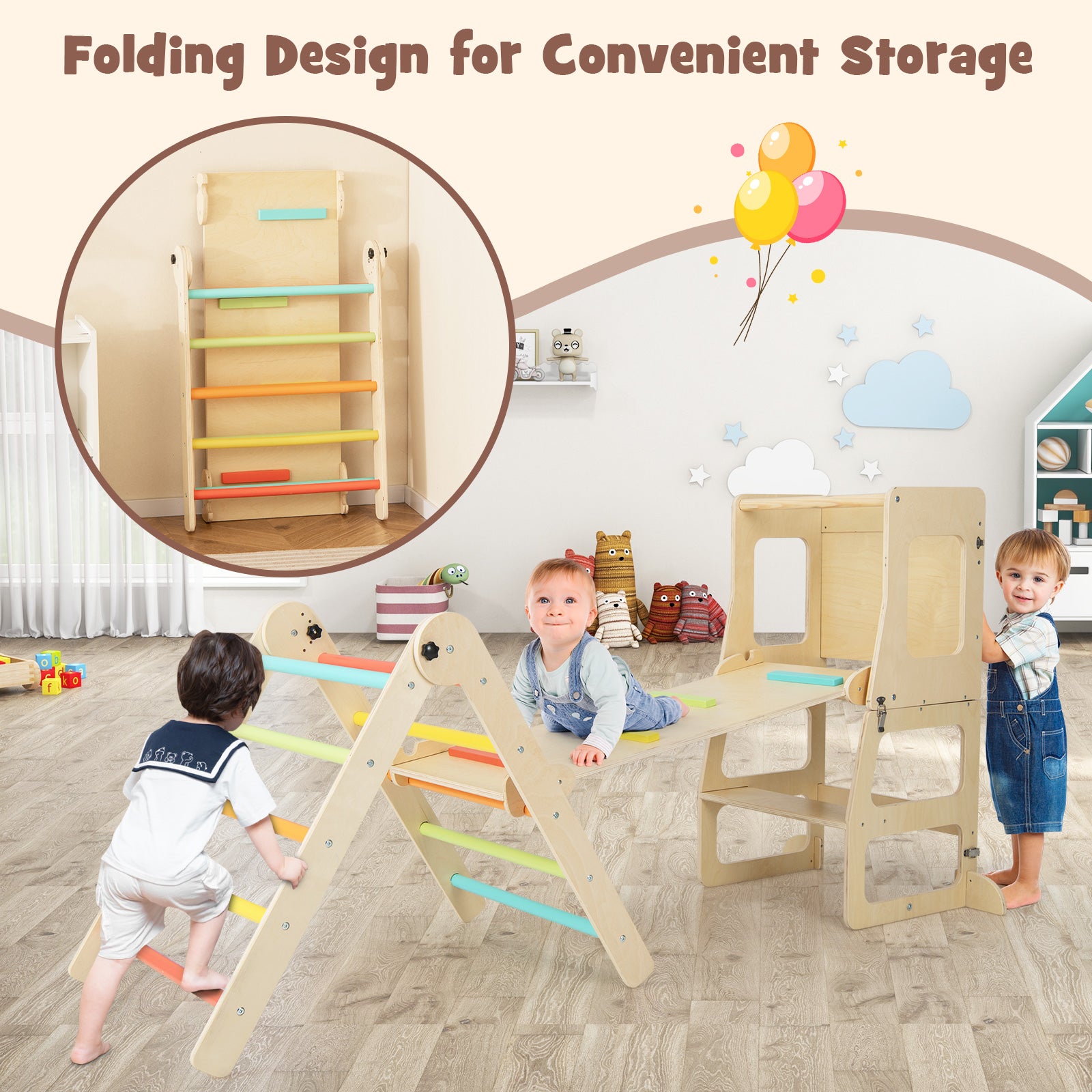 Montessori Climber & Toddler Tower Set