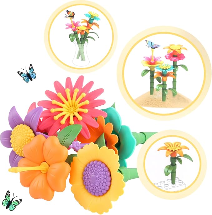 272-Piece Flower Garden Building Toys