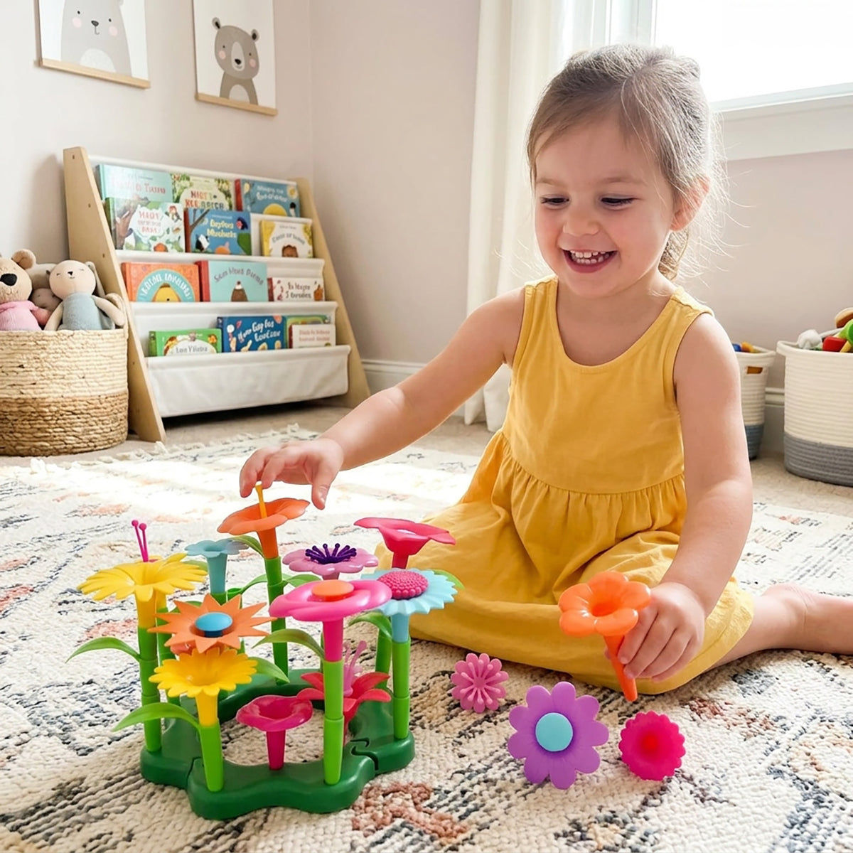 272-Piece Flower Garden Building Toys