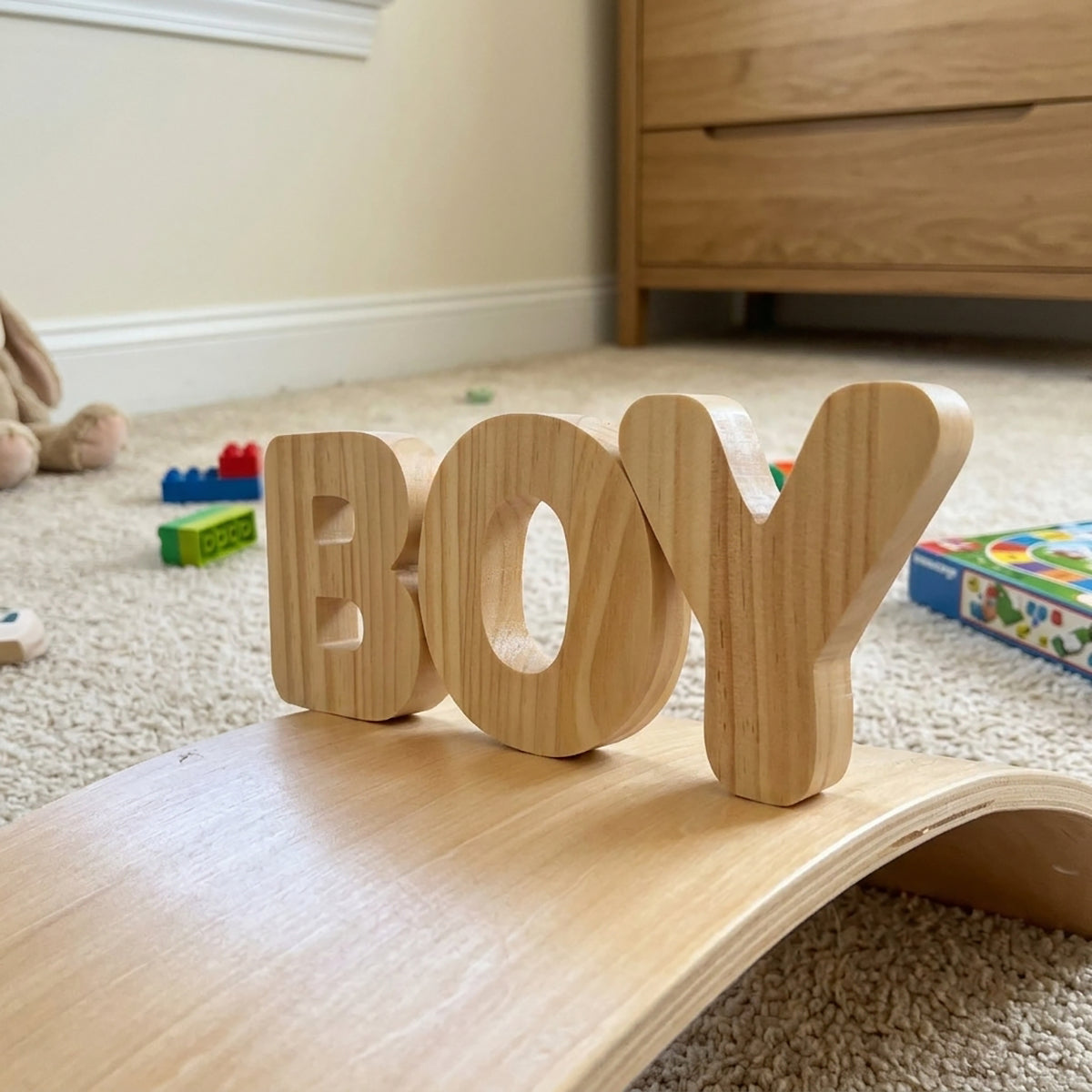 26-Piece Sustainable Bamboo Alphabet Letters Toy for Toddlers
