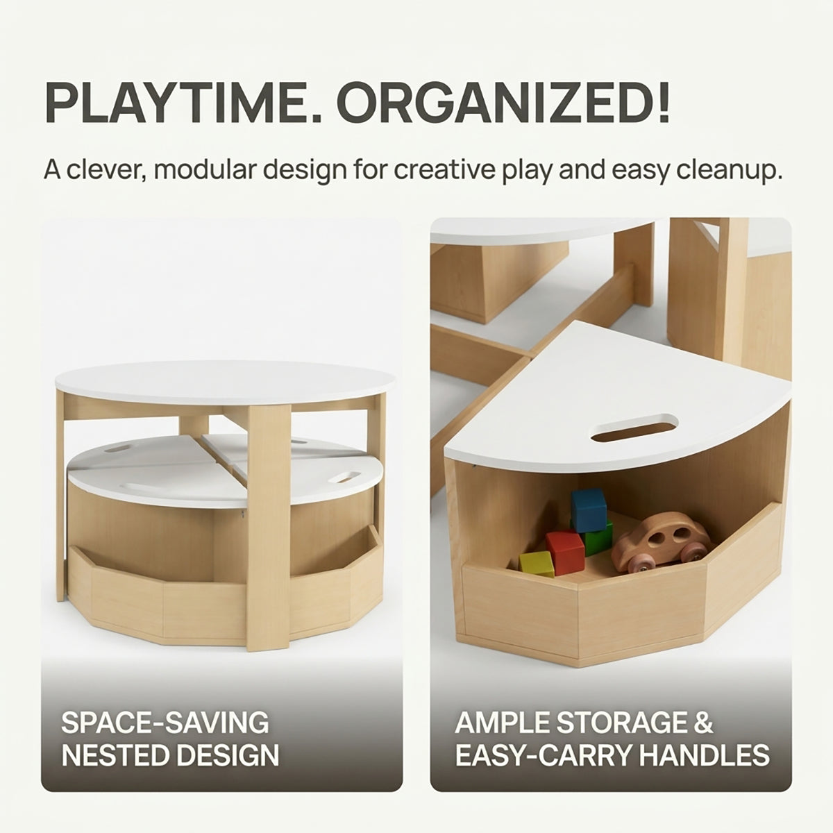 Hicooo® | Kids Table and Chairs Set