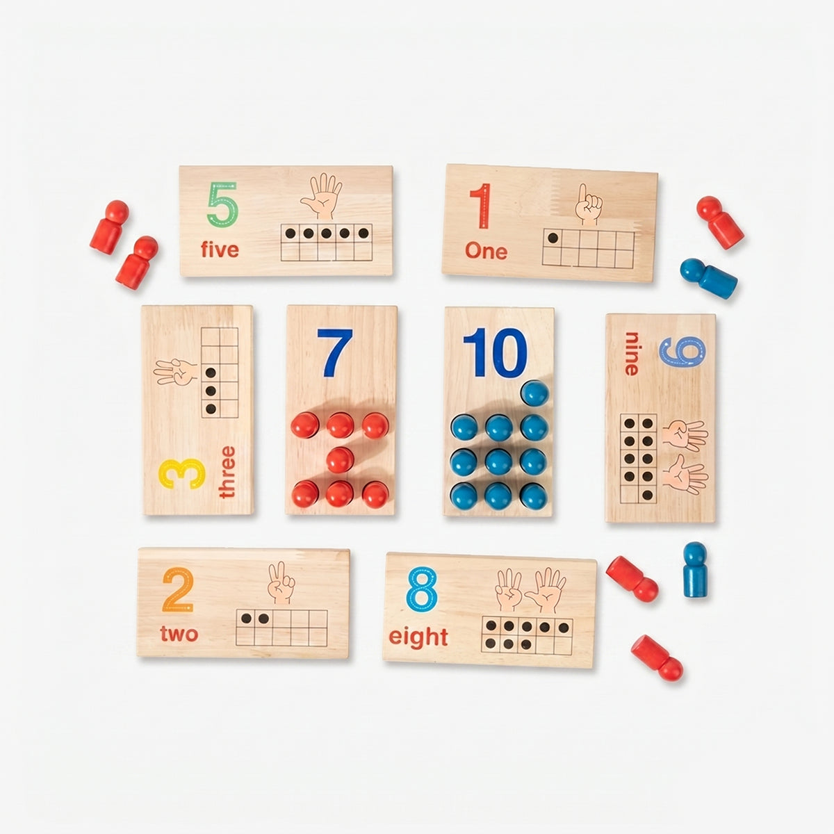 Hicooo® | Wooden Counting Peg Board