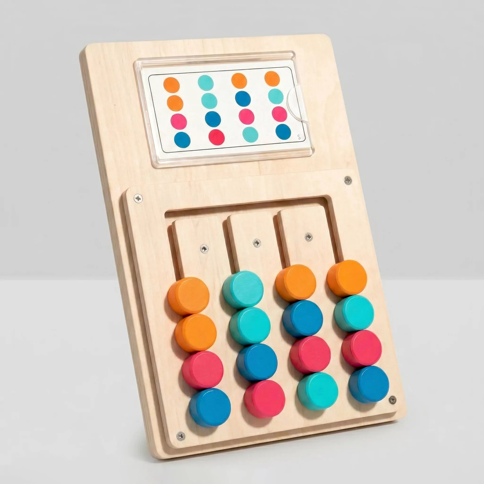 Hicooo Wooden Color Shape Matching Board Toy For Early Learning