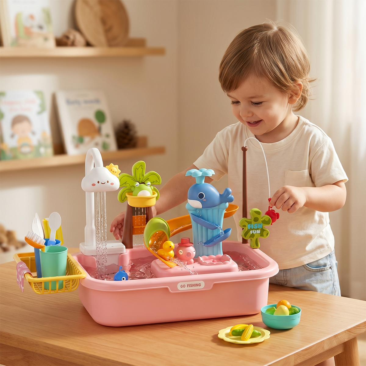 Toddler Play Sink Toy Set