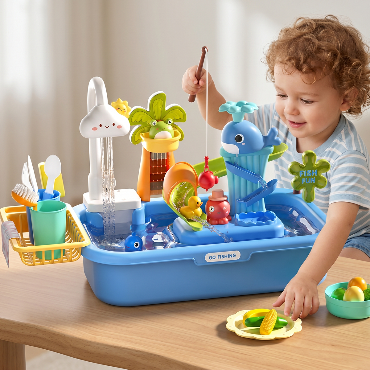 Toddler Play Sink Toy Set