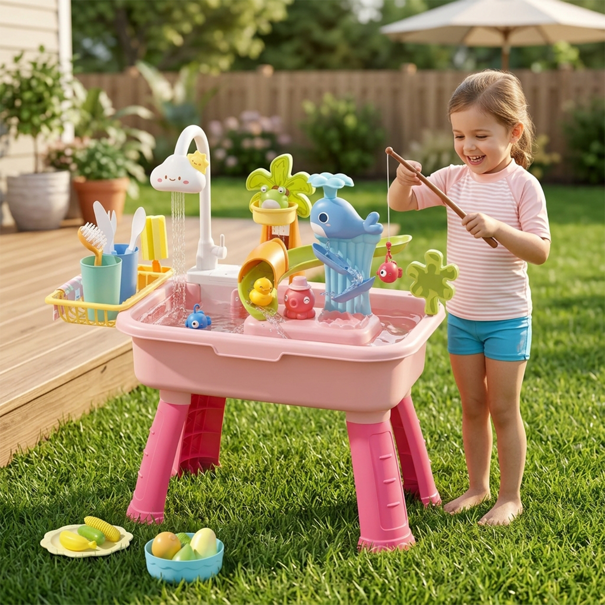 Toddler Play Sink Toy Set