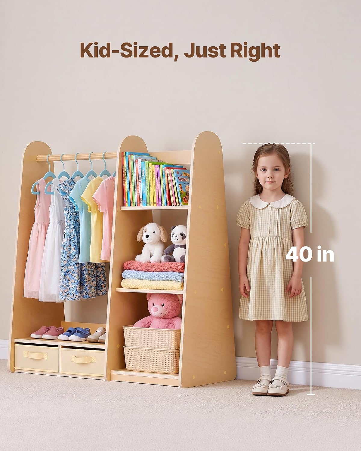 Kids Wardrobe with Mirror