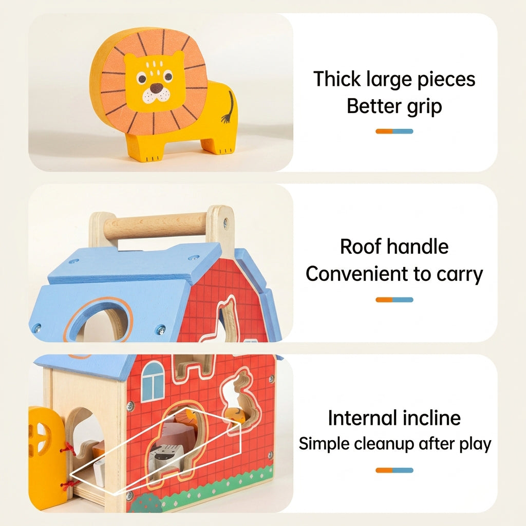 Montessori Animal Puzzle Blocks for Kids