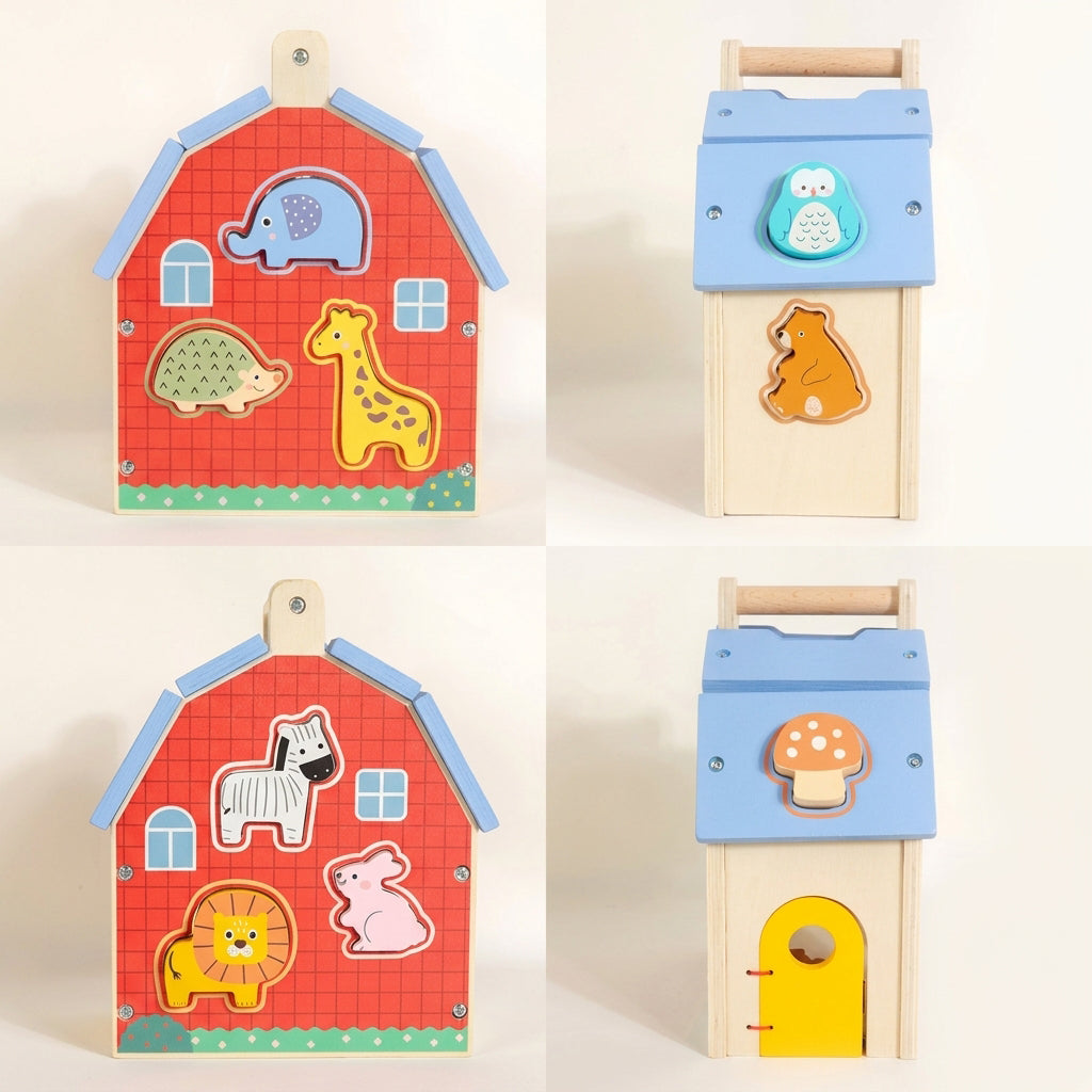 Montessori Animal Puzzle Blocks for Kids