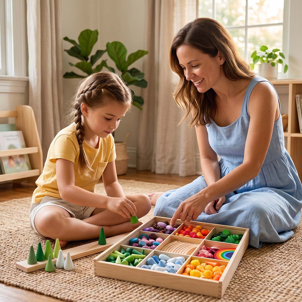 252-Piece Mandala Loose Parts Play Set
