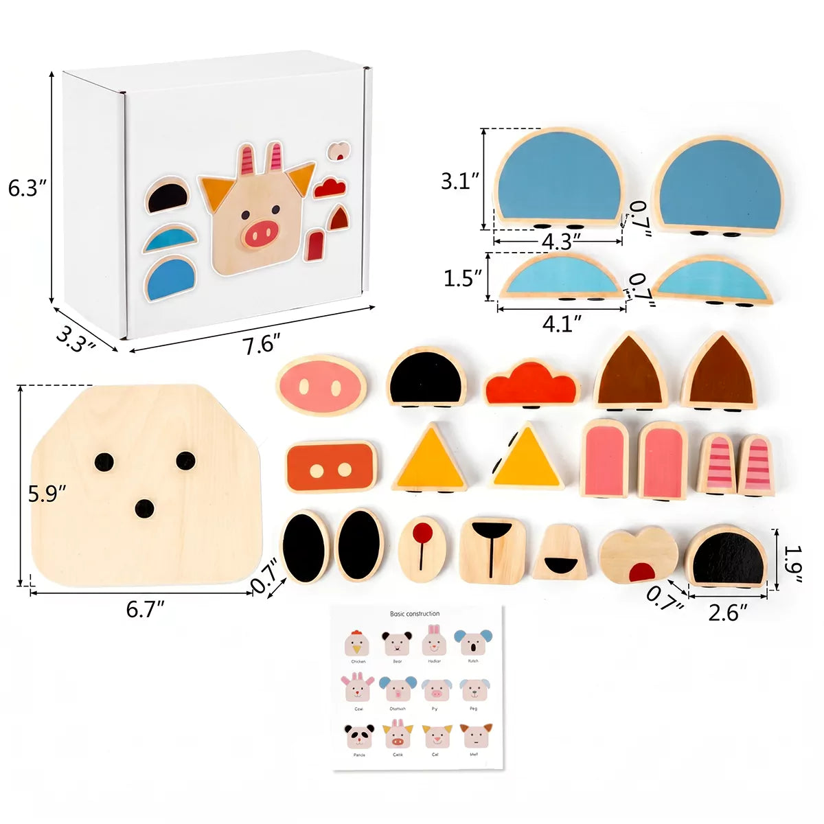 Hicooo® | Animal Change Face Blocks