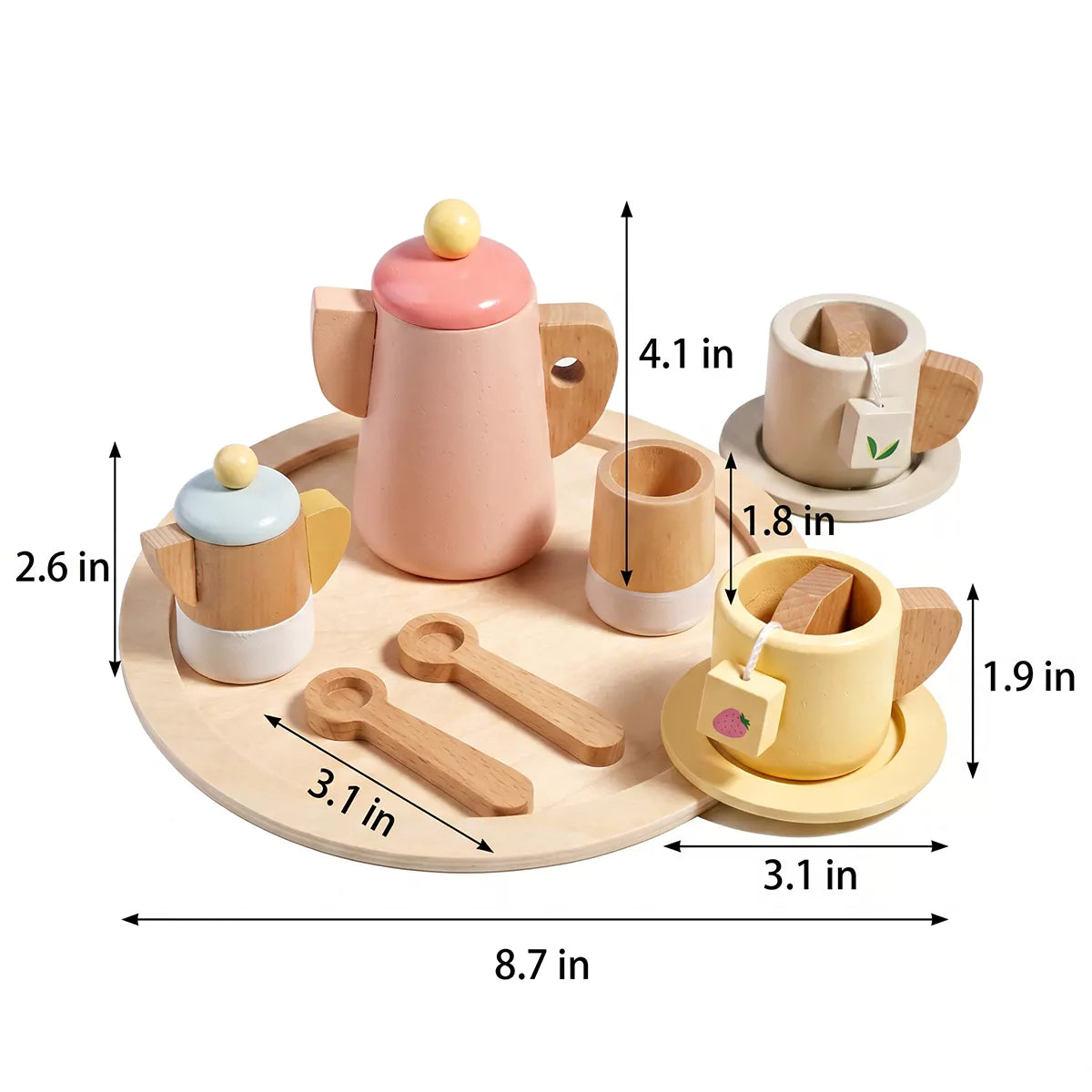 Hicooo® | Real Wood Tea Set
