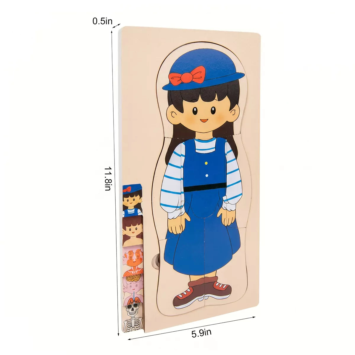 Hicooo® | Wooden Human Body Puzzle