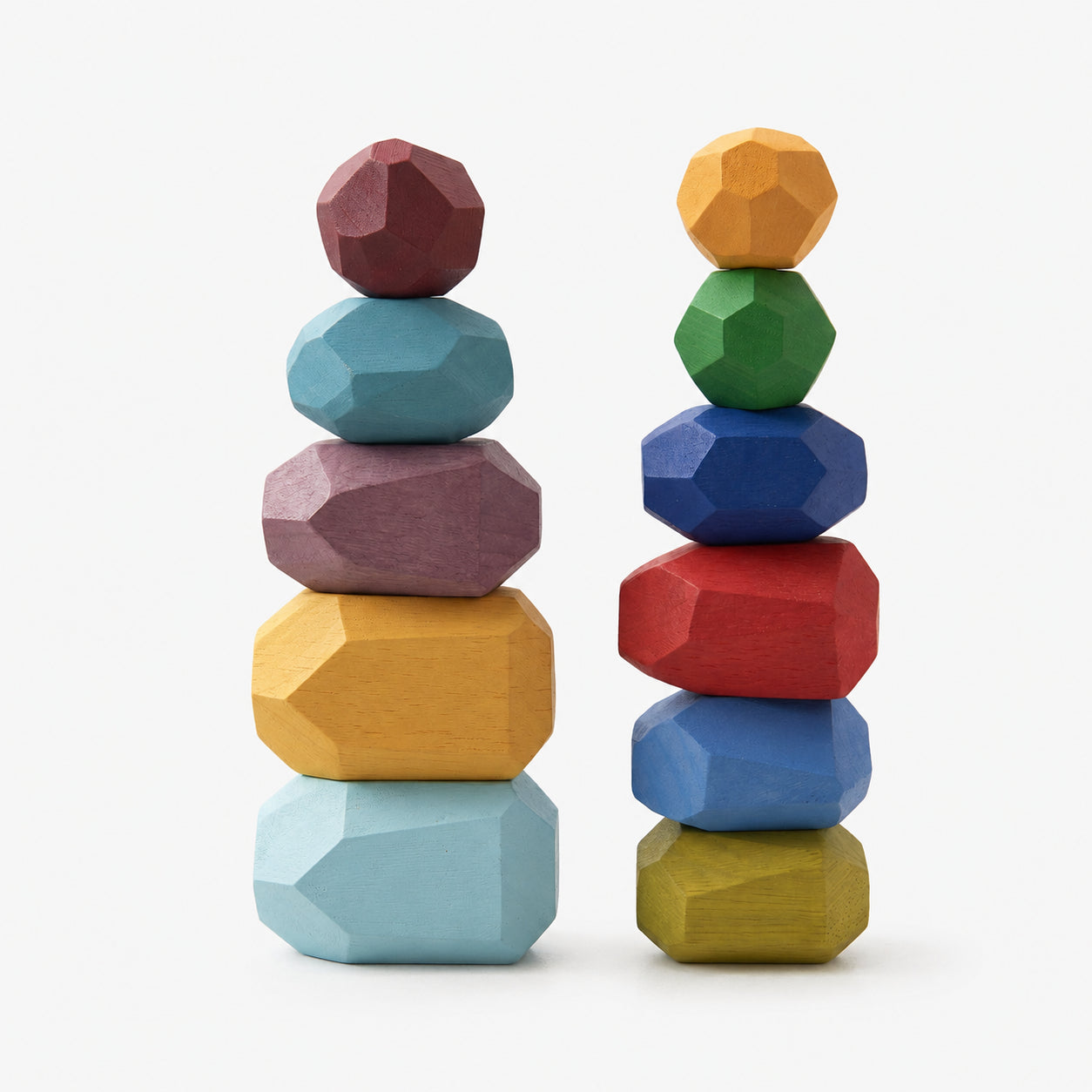 Morandi Wooden Stacking Blocks