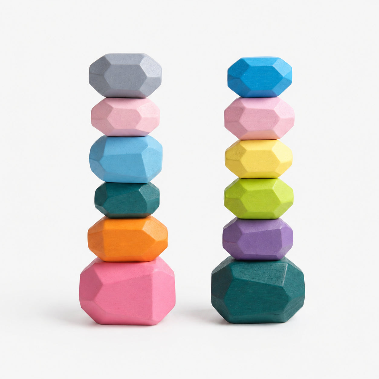 Morandi Wooden Stacking Blocks