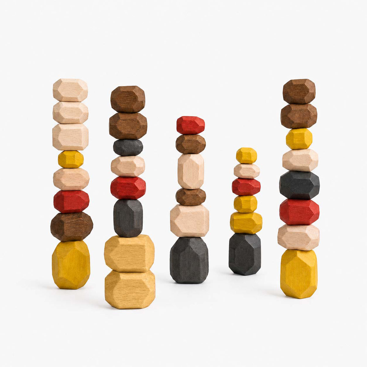 Wooden Stone Stacking Blocks