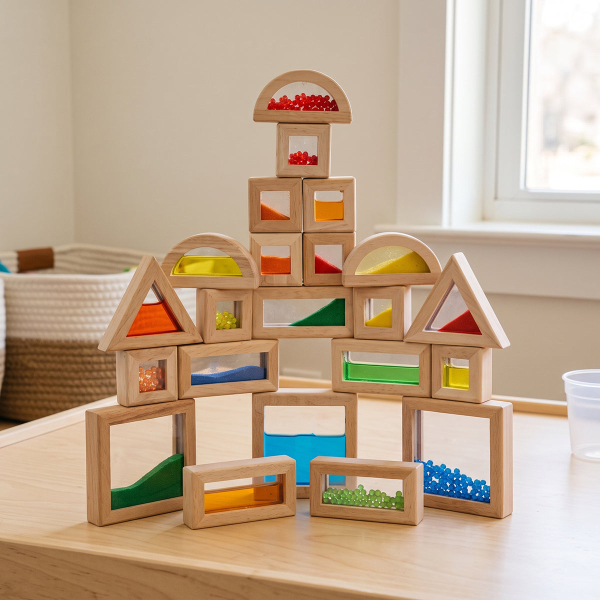 Sensory Rainbow Blocks