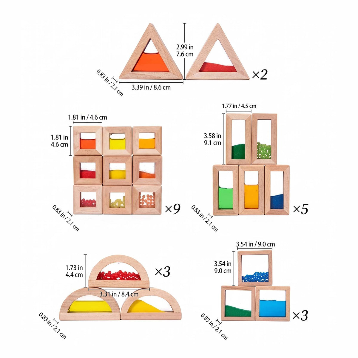 Sensory Rainbow Blocks
