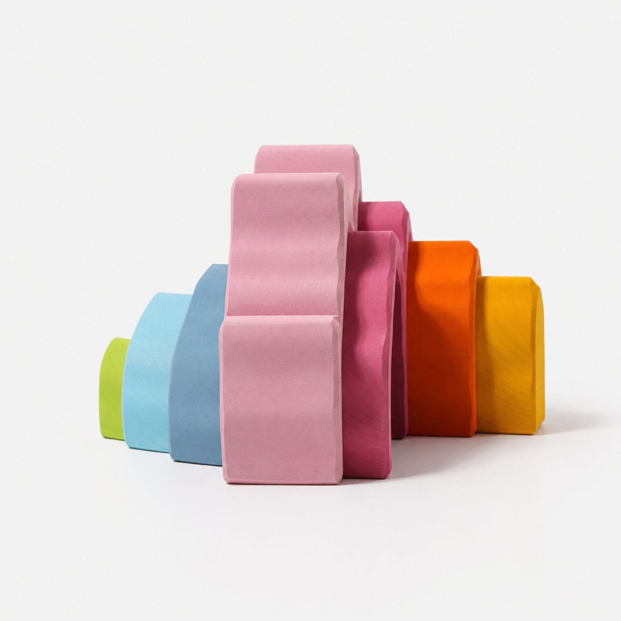 7-Piece Basswood Coral Stacking Toy