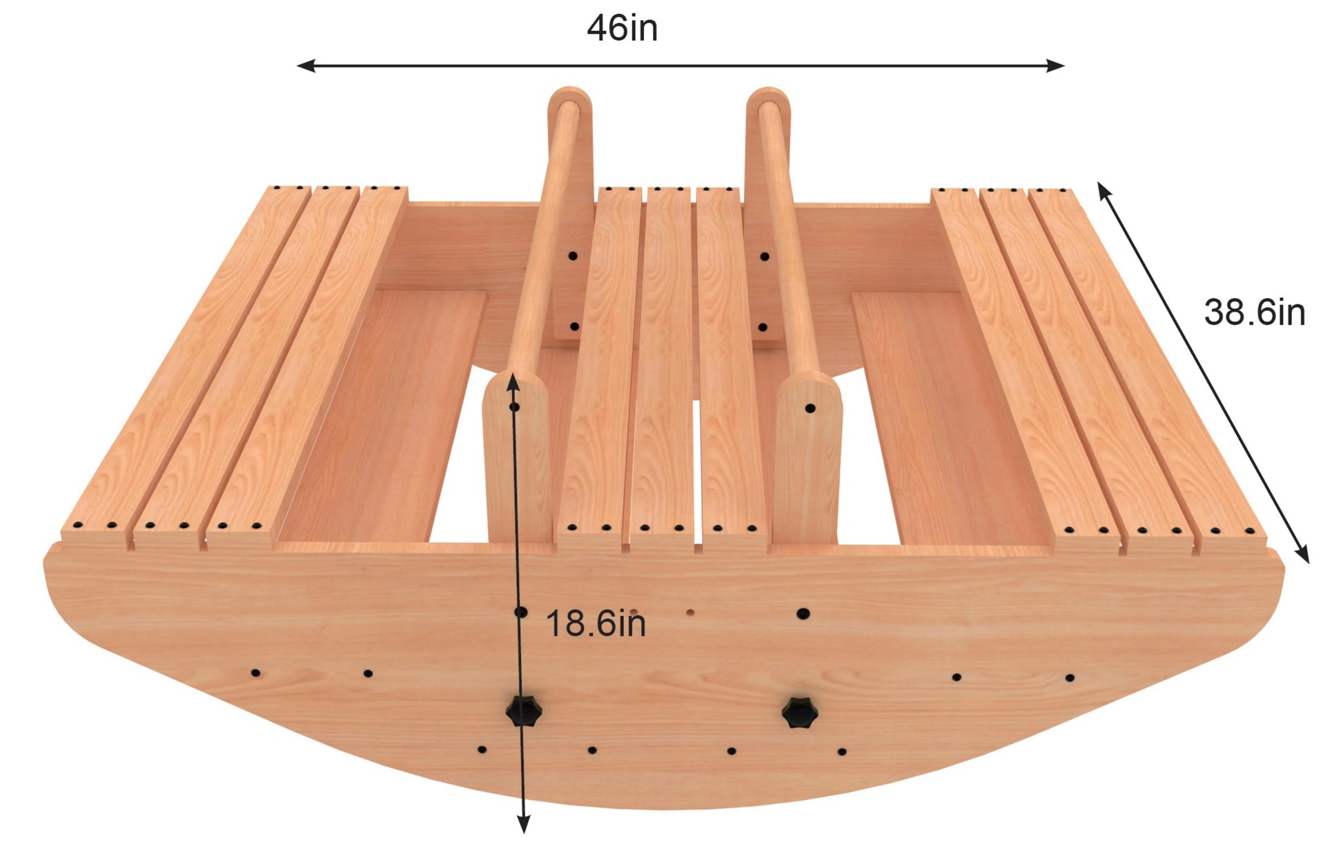 Jumbo Wooden Rocker Climber for Toddlers