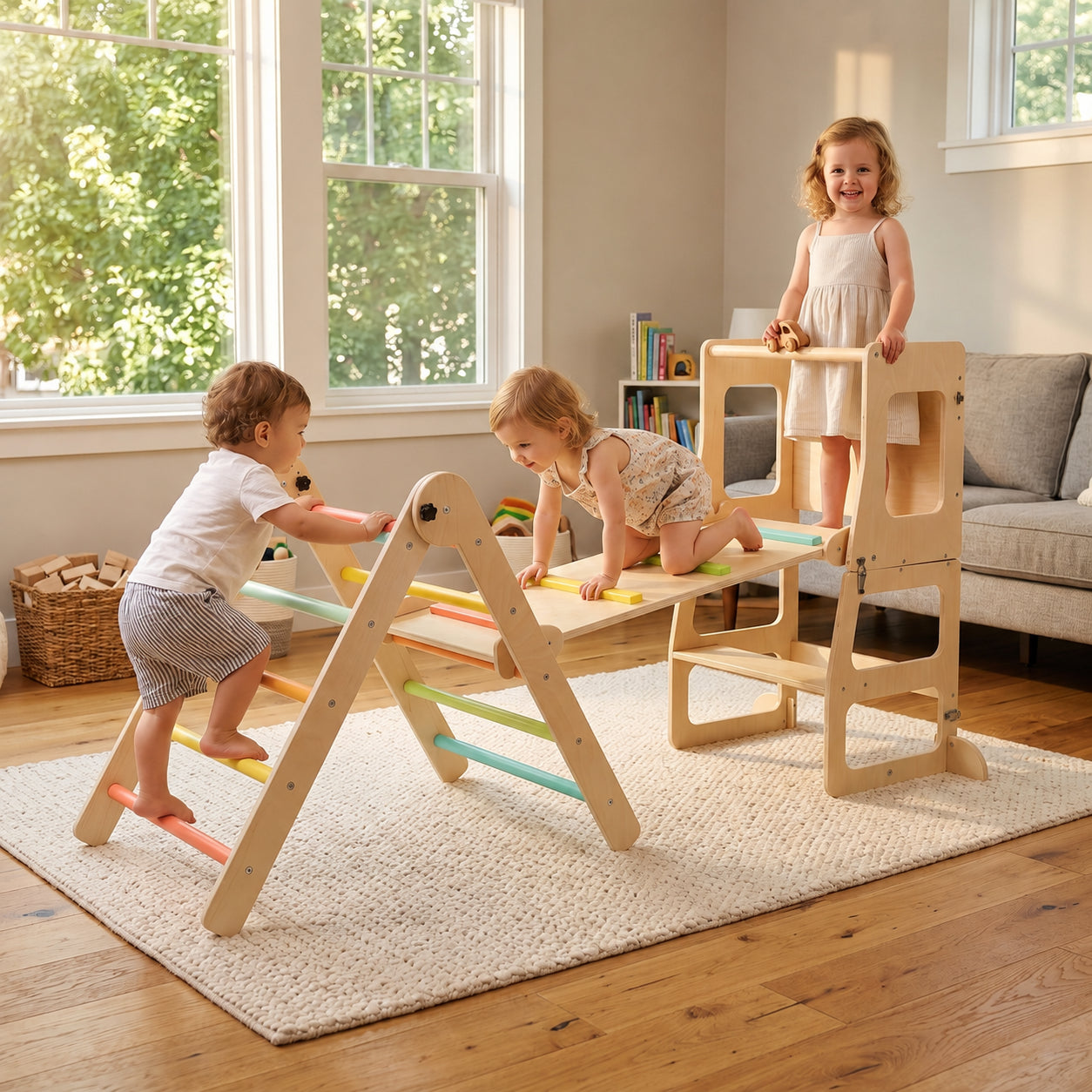 Montessori Climber & Toddler Tower Set