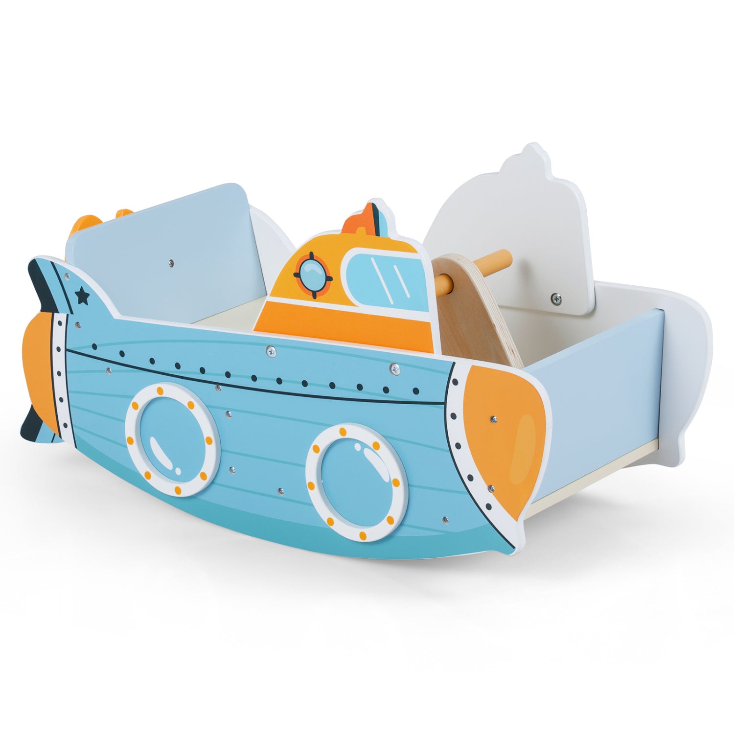 Submarine Wooden Climbing Arch & Rocker