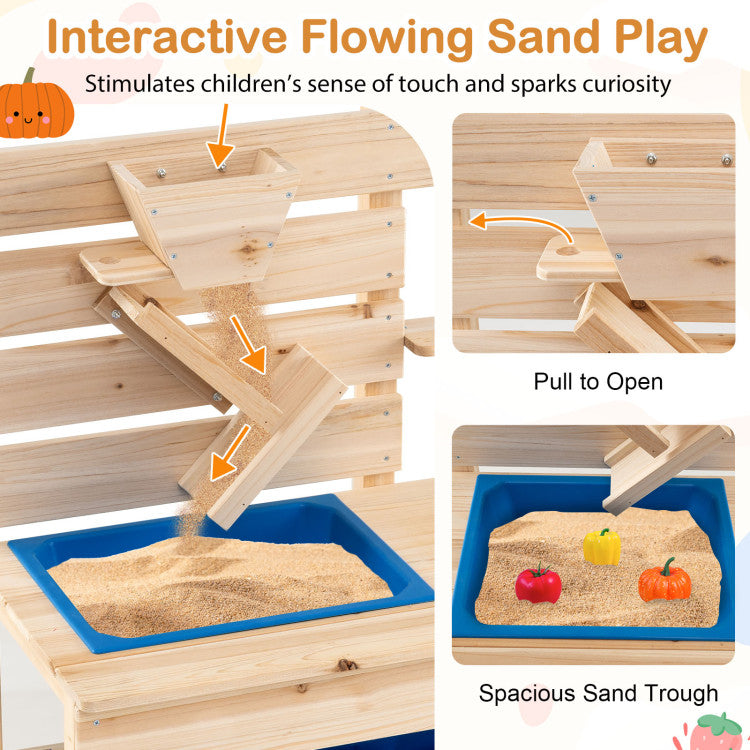 Outdoor Mud Kitchen with Detachable Sandbox