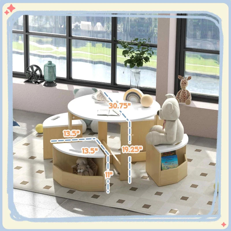 Hicooo® | Kids Table and Chairs Set