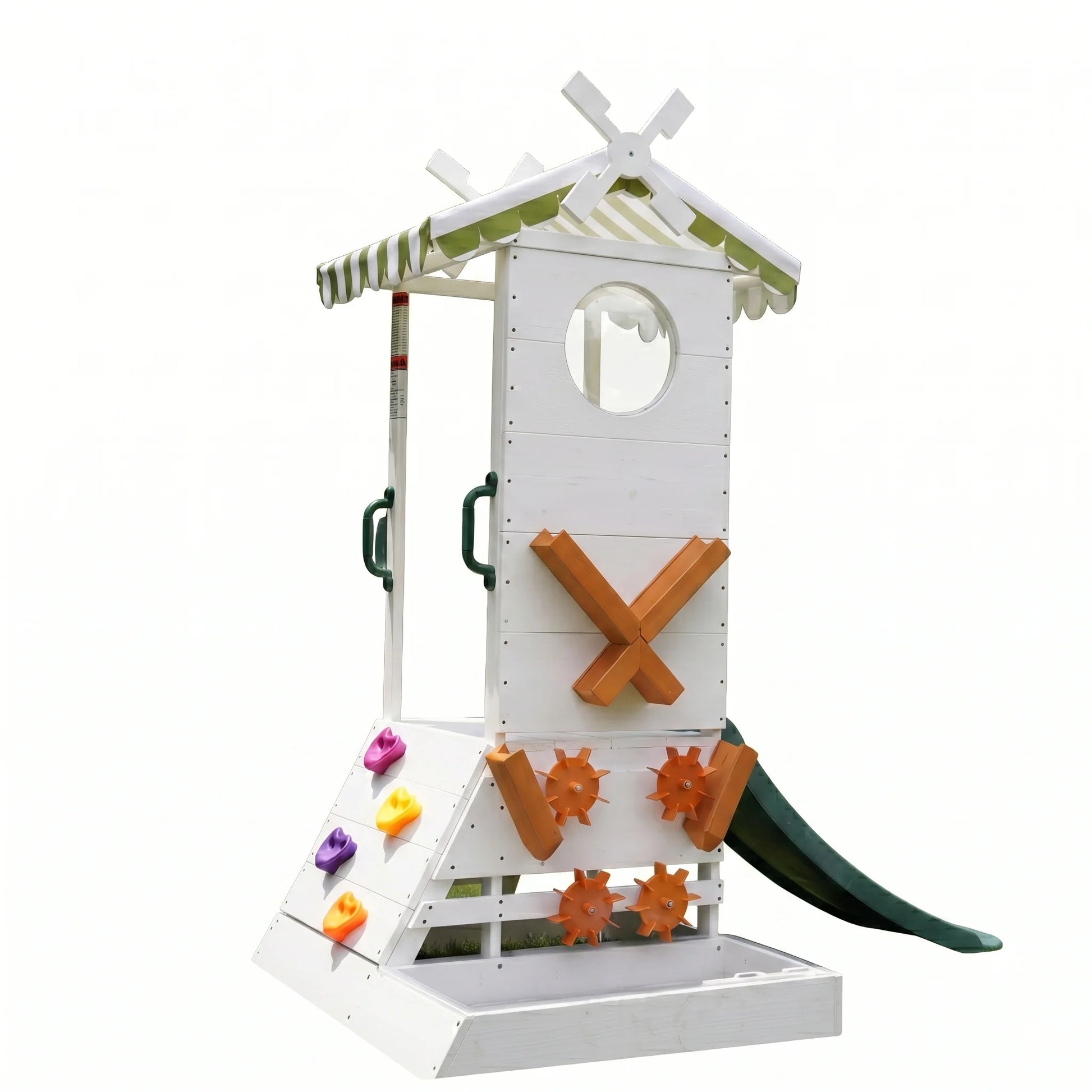 Toddler Outdoor Playset with Slide, Sprayer & Sensory Water Basin