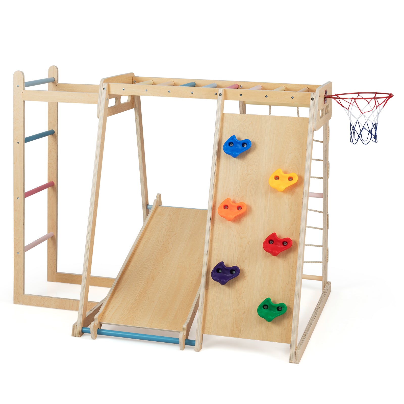 Swedish Heavy-Duty Wooden Indoor Jungle Gym