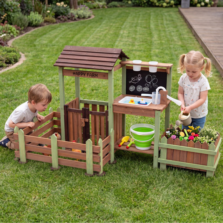 Mud Kitchen Farm Playset