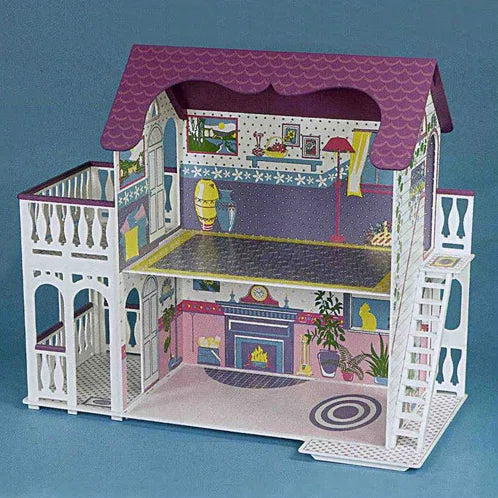 Large Unfurnished Solid Wood Dollhouse