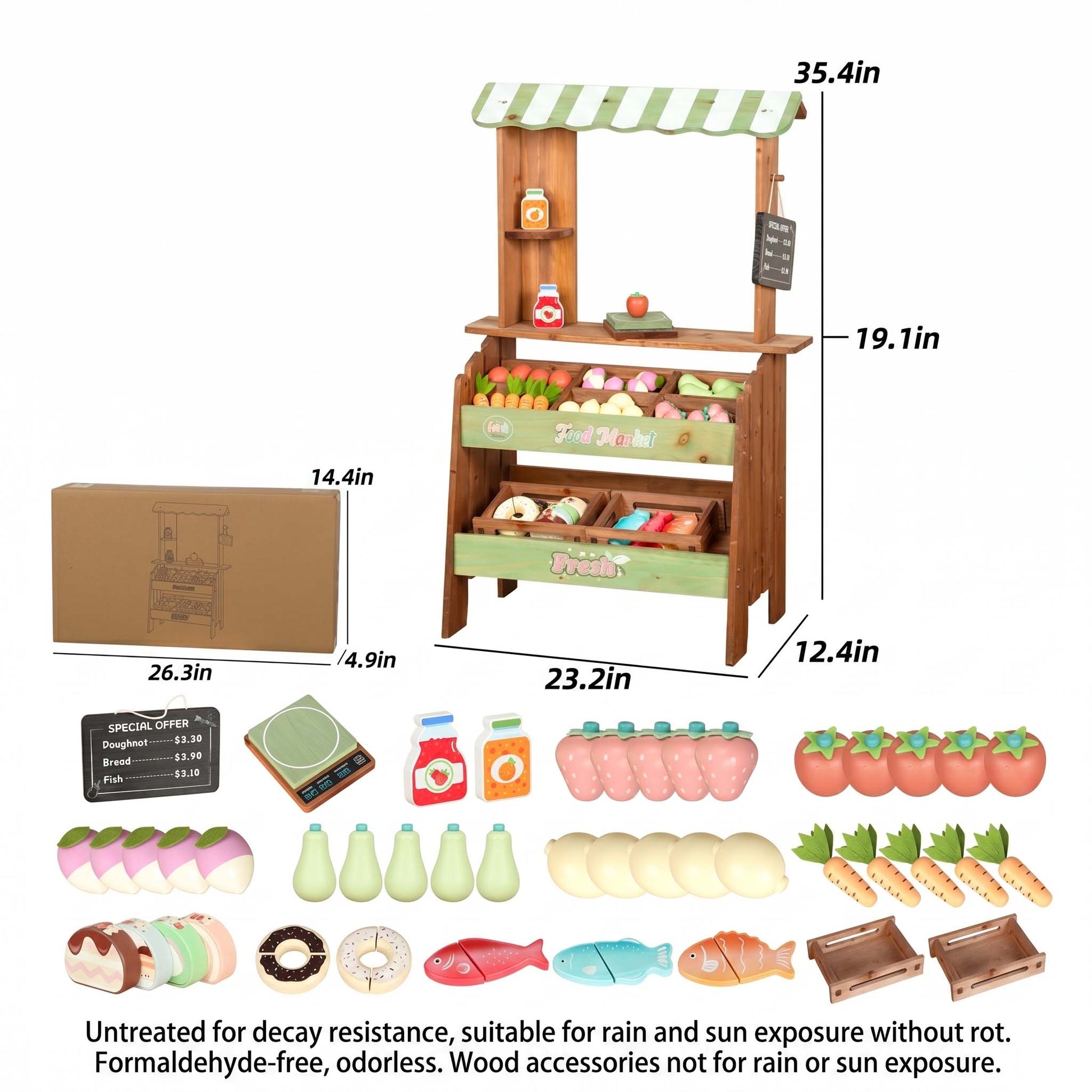Wooden Kids Mud Kitchen Toy