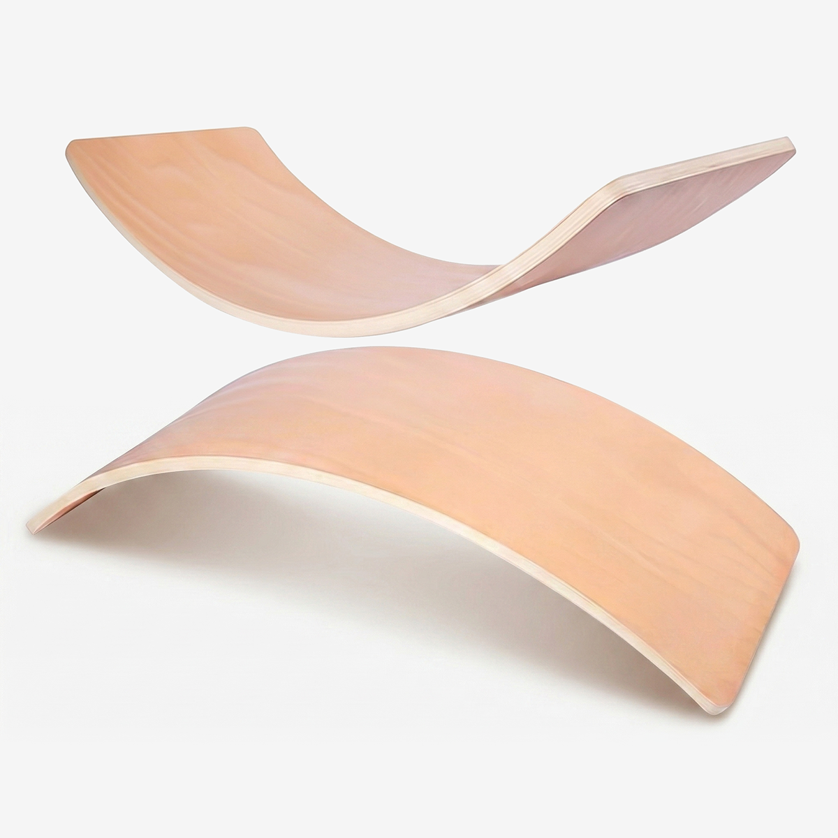 Minimalist natural wood balance board for Montessori and Waldorf education